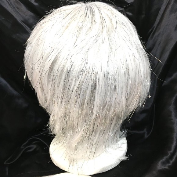 Sparkle Glitter White Wig Pixie Fairy Angel  by HMS – NOS NWT - Picture 6 of 11